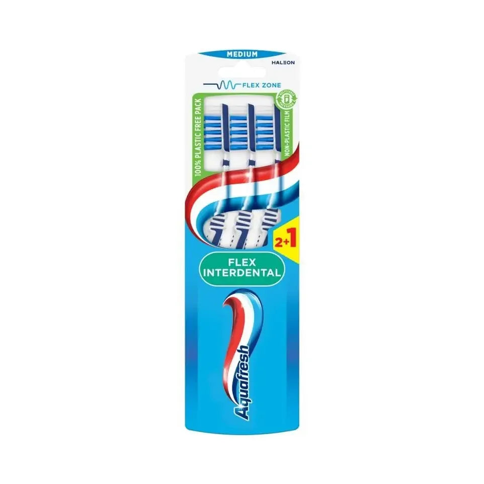 Aquafresh Tandenborstel flex interdental medium 3 stuks
