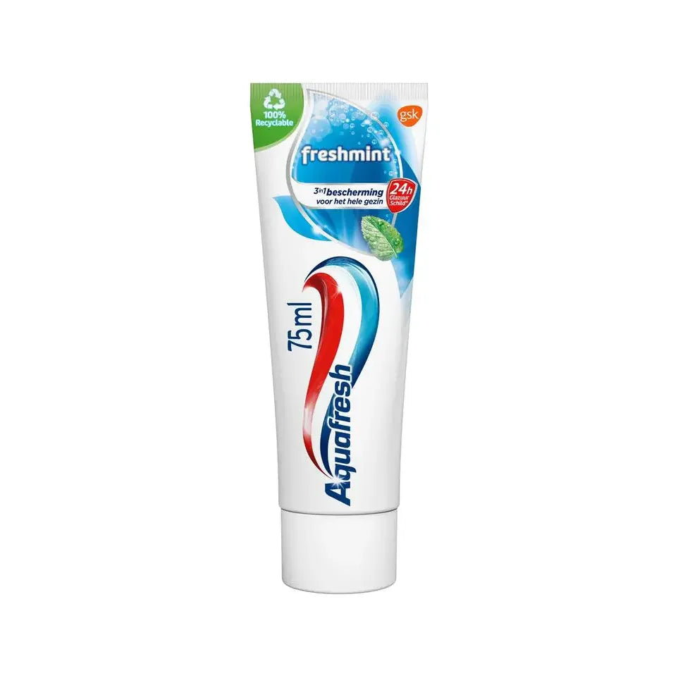 Aquafresh Tandpasta 3-voudige bescherming freshmint 75 ml