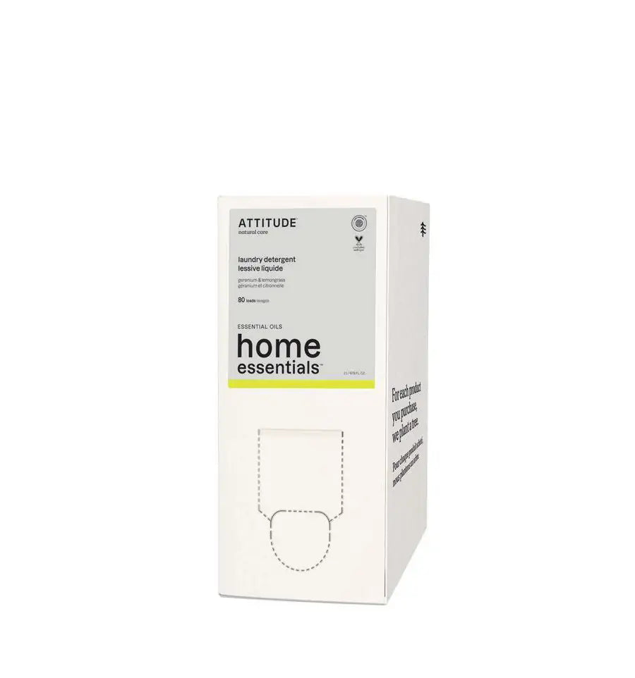 Attitude Home wasmiddel geranium & citroengras 2 liter