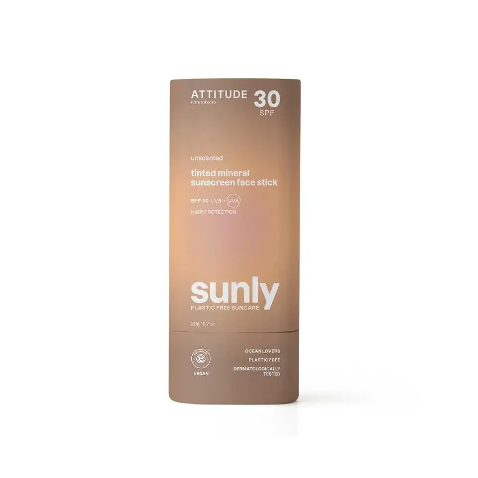 Attitude Sunly gezichtszonnebrandstick getint SPF30 20 gram