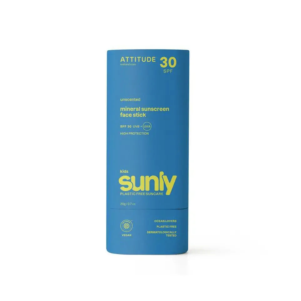 Attitude Sunly gezichtszonnebrandstick kids SPF30 20 gram