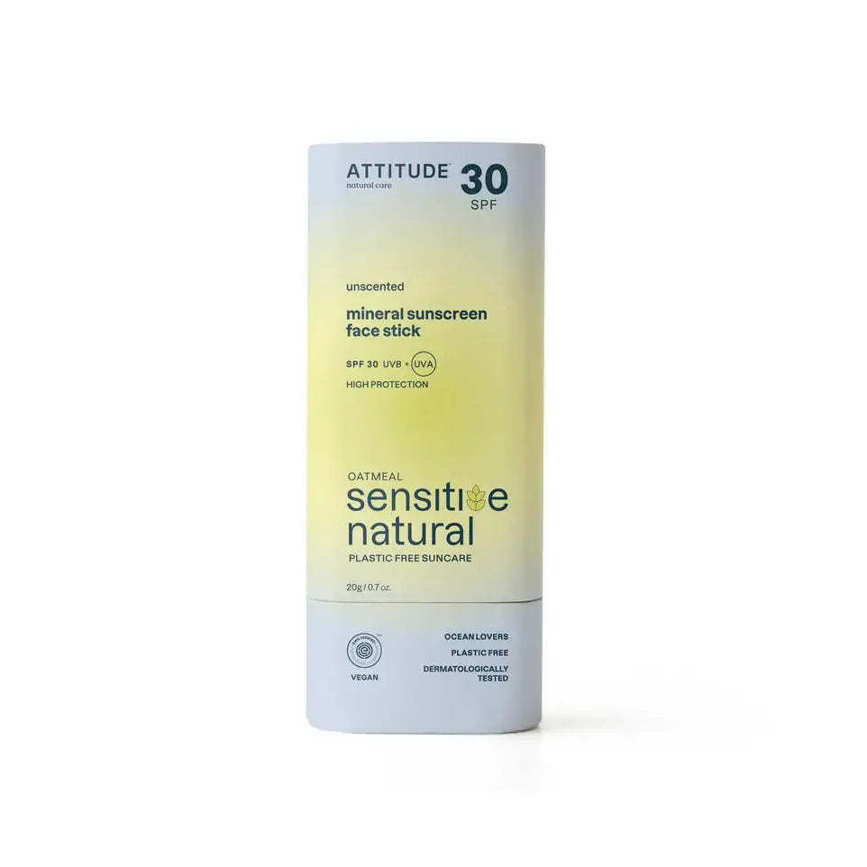 Attitude Sunly gezichtszonnebrandstick SPF30 gevoelige huid 20