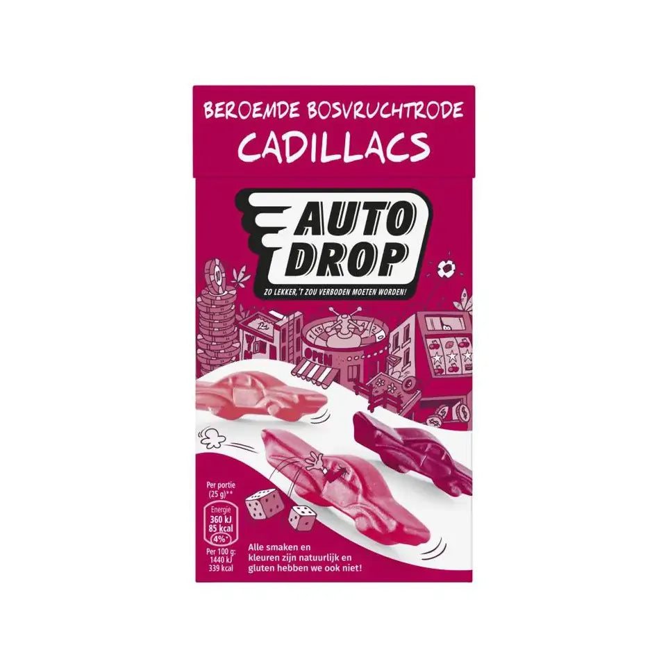 Autodrop Mixdoos rode cadillac 280 gram