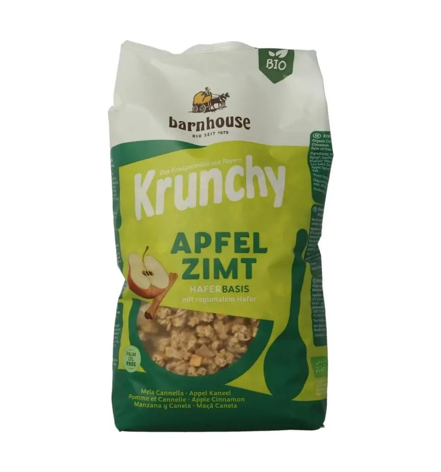 Barnhouse Krunchy appel kaneel 750 gram