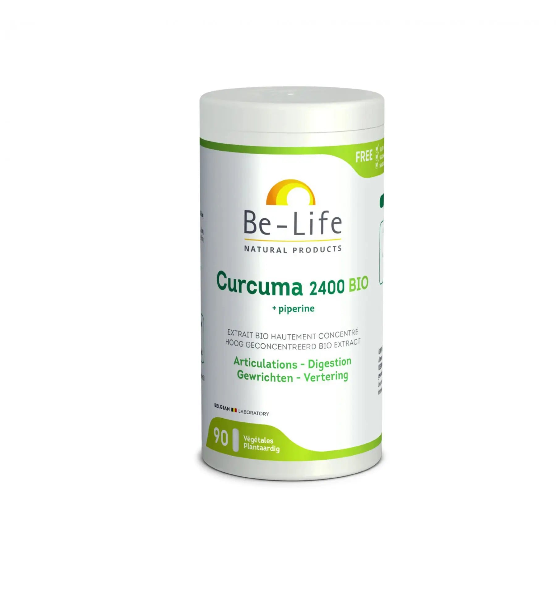 Be-Life Curcuma 2400 + piperine 90 softgels (afbeelding 1)