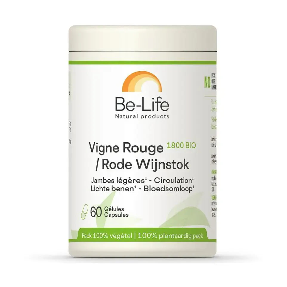 Be-Life Rode wijnstok 1800 60 softgels