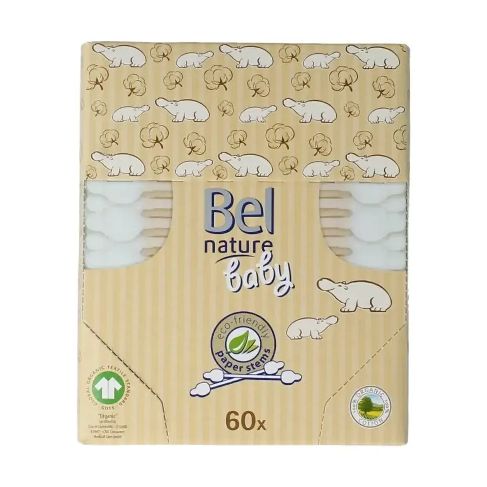 Bel Nature Wattenstaafjes baby 56 stuks