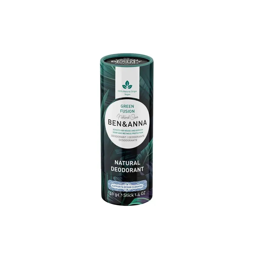Ben & Anna Deodorant green fusion papertube 40 gram