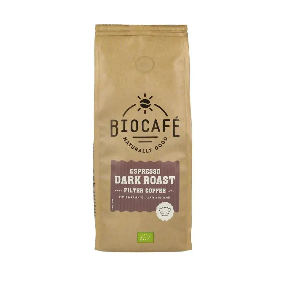 Biocafe Filterkoffie Espresso Dark Roast 250 g