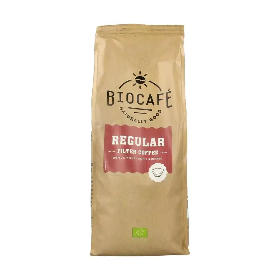 Biocafe filterkoffie reular 500 g