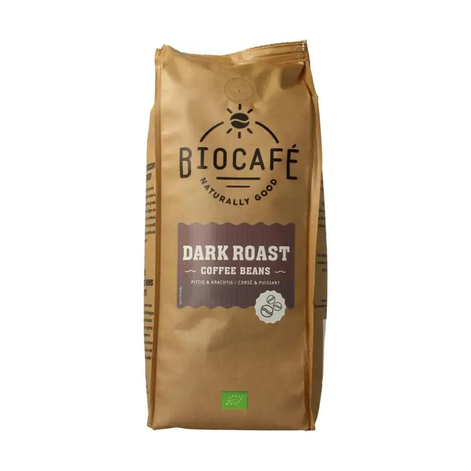 Biocafe Koffiebonen dark roast500 gram