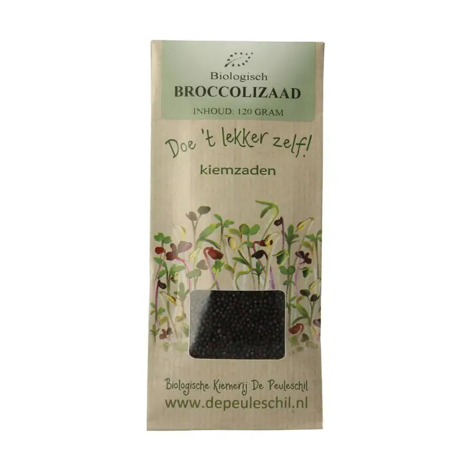 Biologische kiemerij De Peuleschil Broccoli zaad 115 gram
