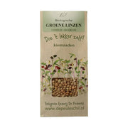 Biologische kiemerij De Peuleschil Groene linzen140 gram