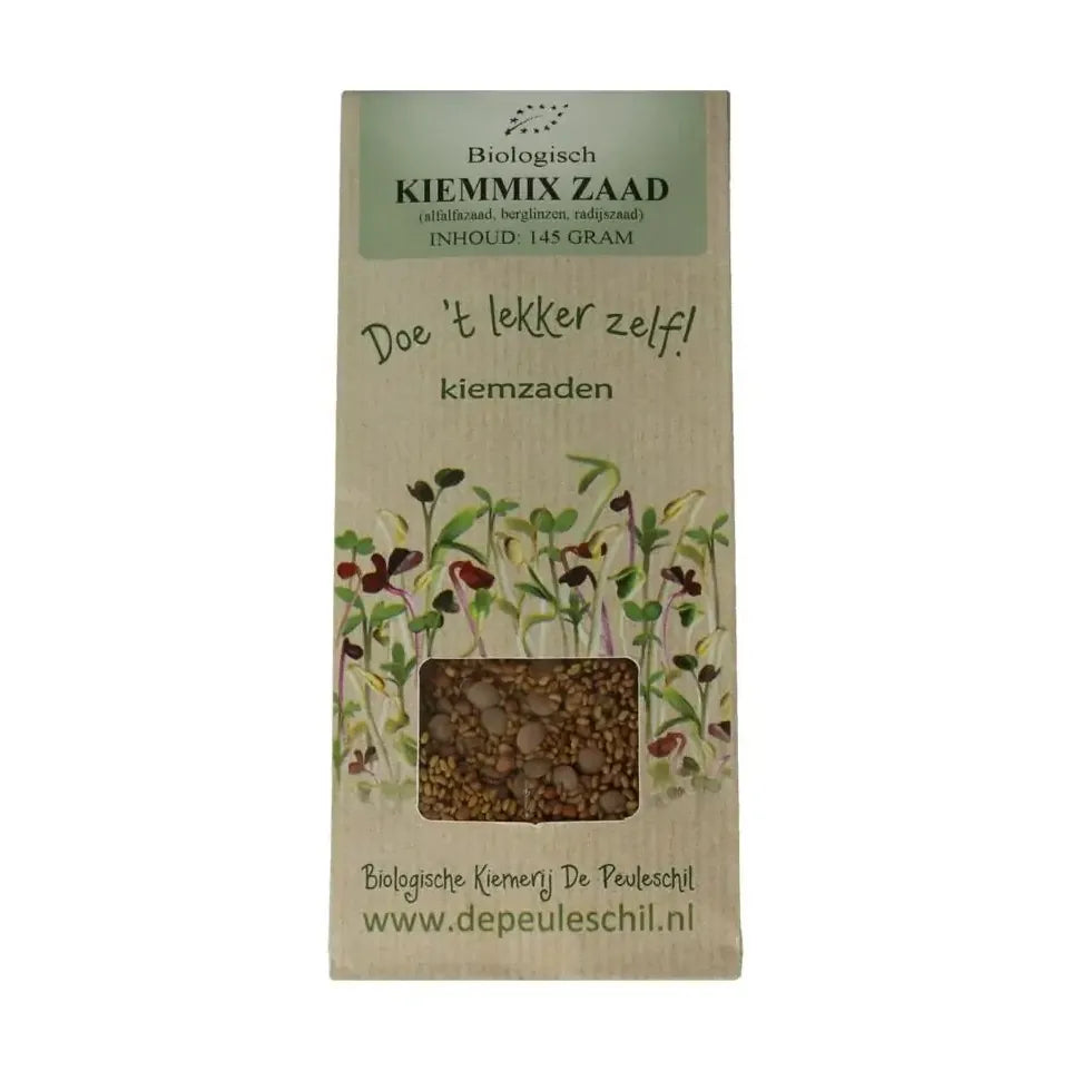 Biologische kiemerij De Peuleschil Kiemmixzaad145 gram