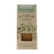 Biologische kiemerij De Peuleschil Mosterdzaad wit135 gram