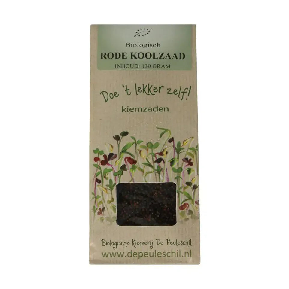 Biologische kiemerij De Peuleschil Rode kool zaad130 gram