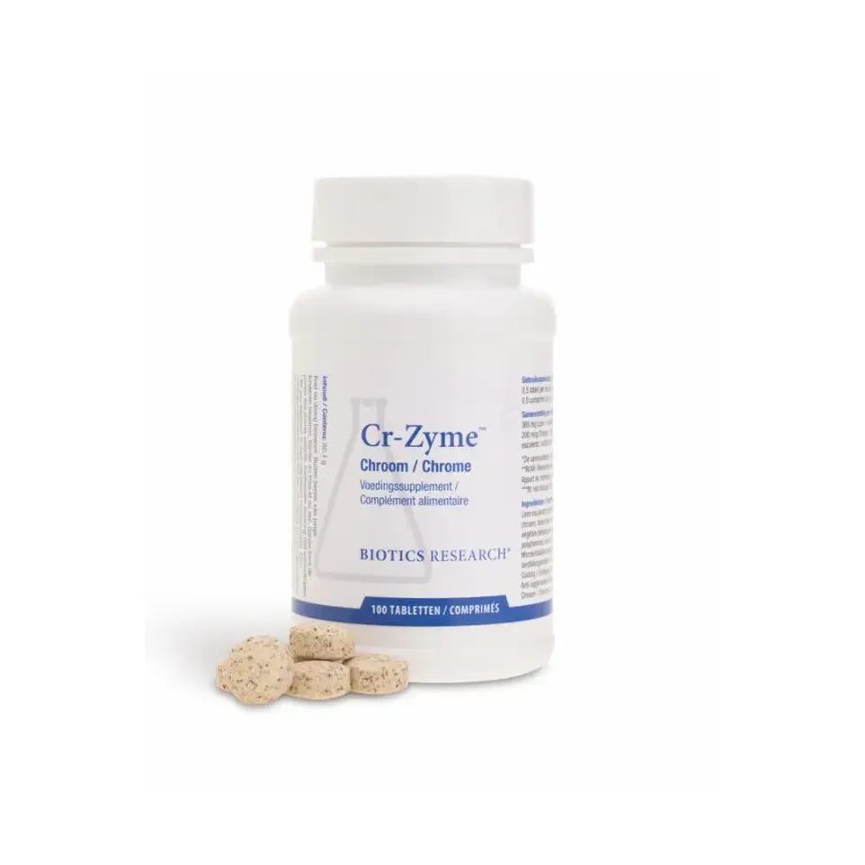 Biotics Cr-Zyme gistvrij 200mcg 100 tabletten