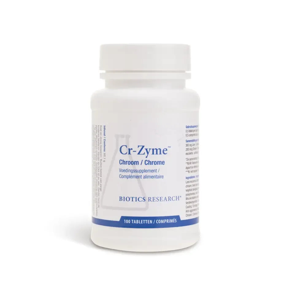 Biotics Cr-Zyme gistvrij 200mcg 100 tabletten