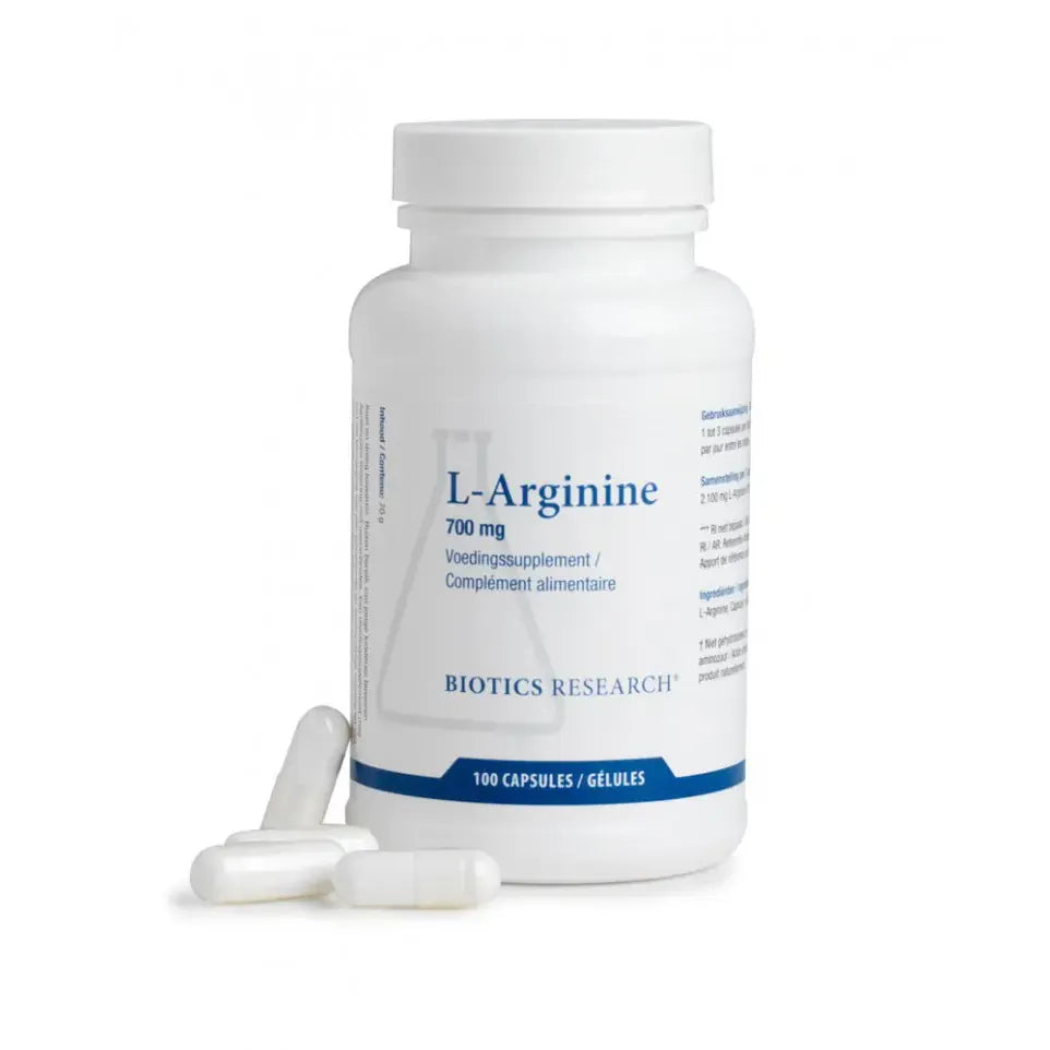 Biotics L-arginine 700 mg 100 capsules