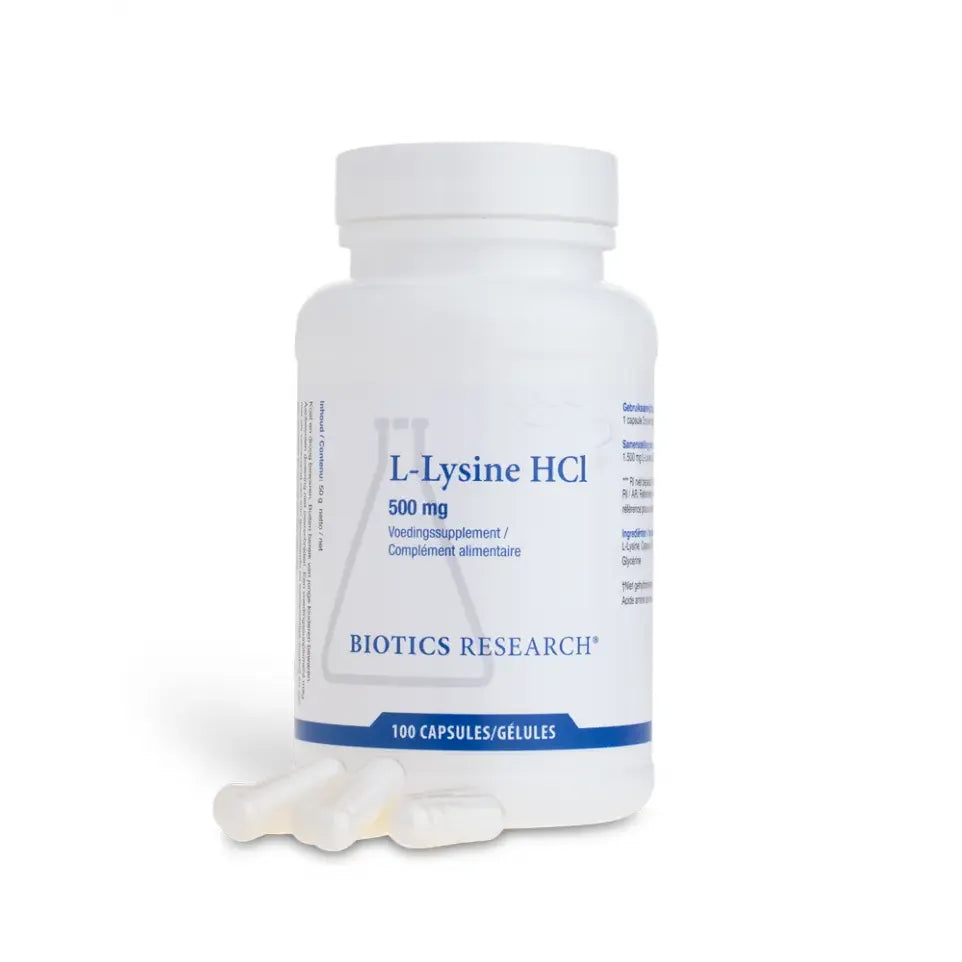 Biotics L-Lysine 500 mg 100 capsules