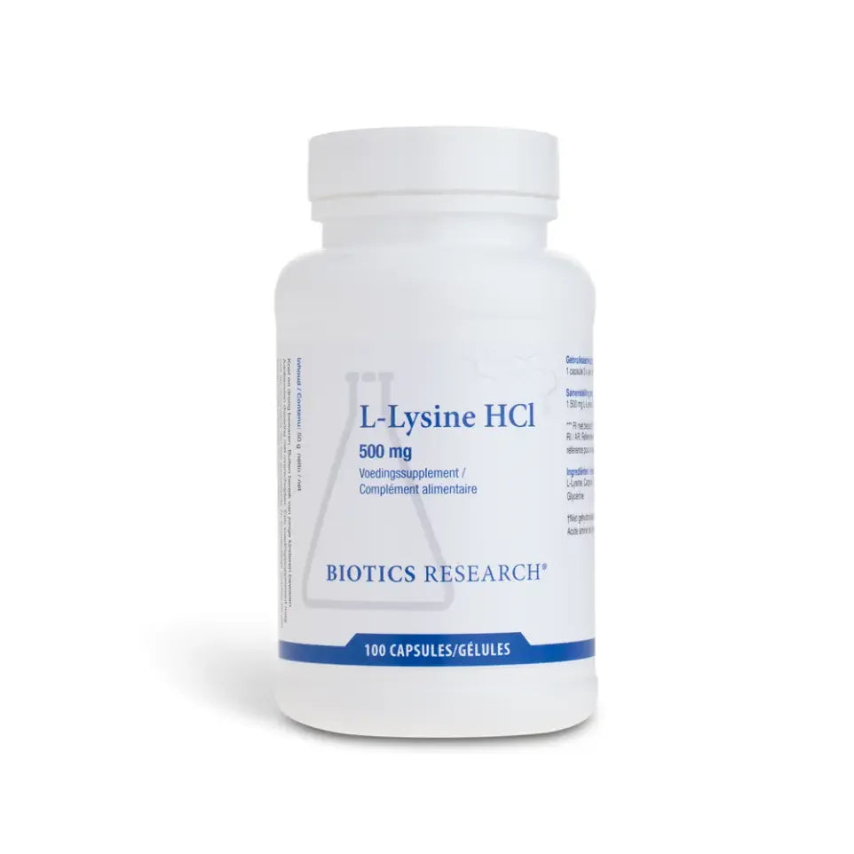 Biotics L-Lysine 500 mg 100 capsules