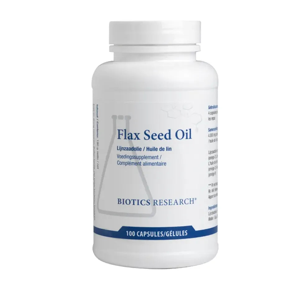 Biotics Flax Seed Oil 100 softgels