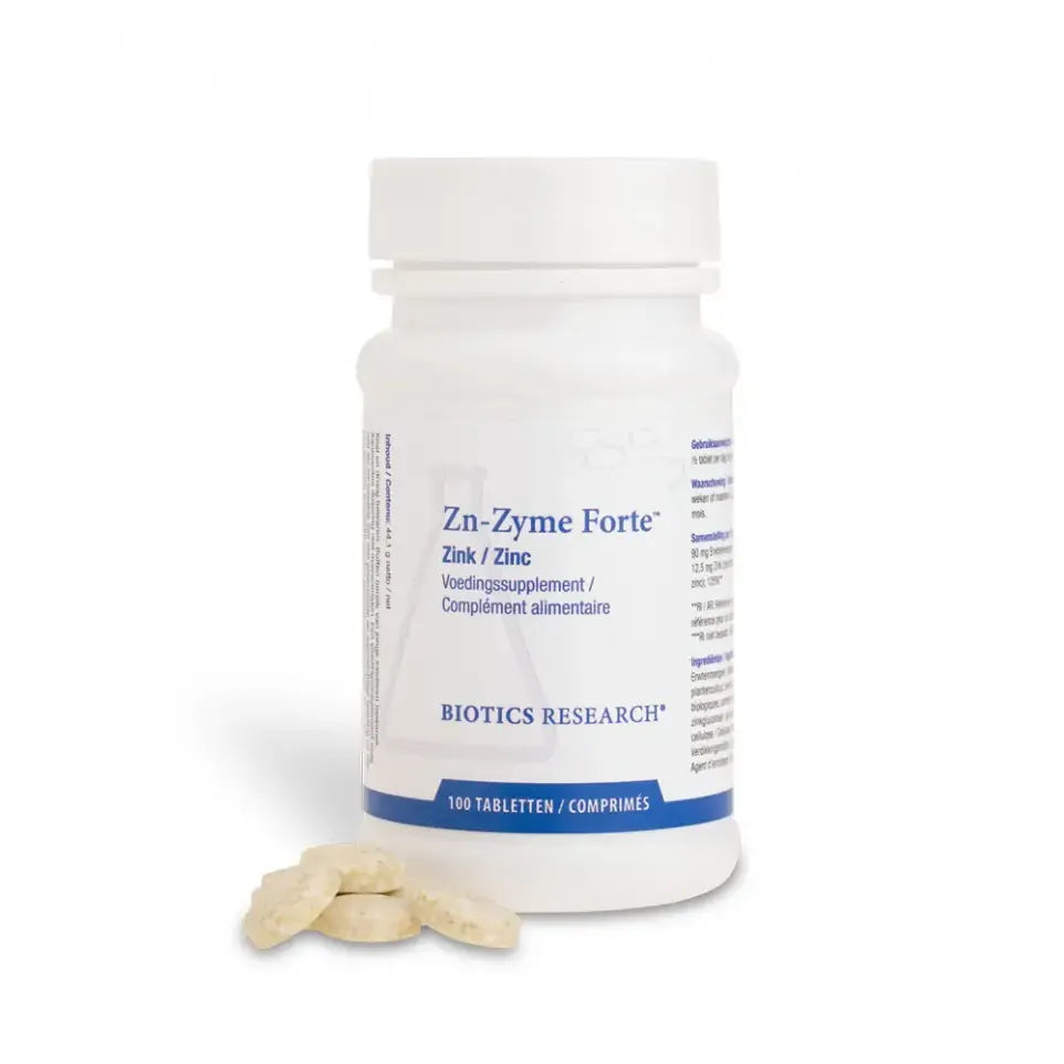 Biotics Zn-Zyme forte 25 mg 100 tabletten