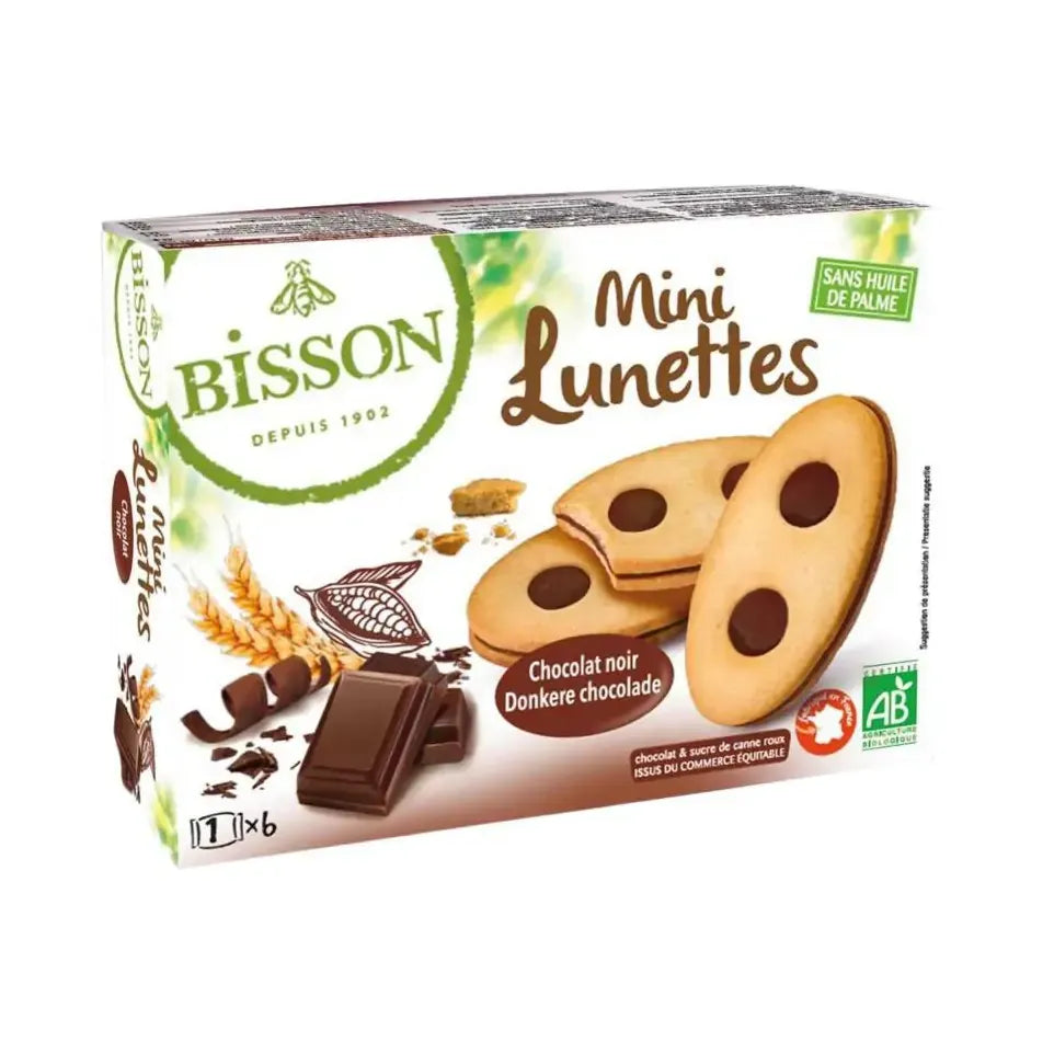Bisson Lunettes mini chocolade 175 gram