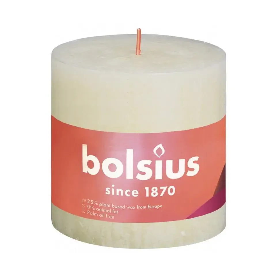 Bolsius Rustiekkaars shine 100/100 soft pearl