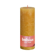 Bolsius Rustiekkaars shine 190/68 honeycomb yellow