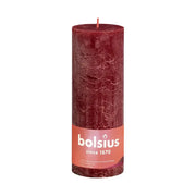 Bolsius Rustiekkaars shine 190/68 velvet red