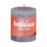 Bolsius Rustiek stompkaars shine 80/68 frosted lavender
