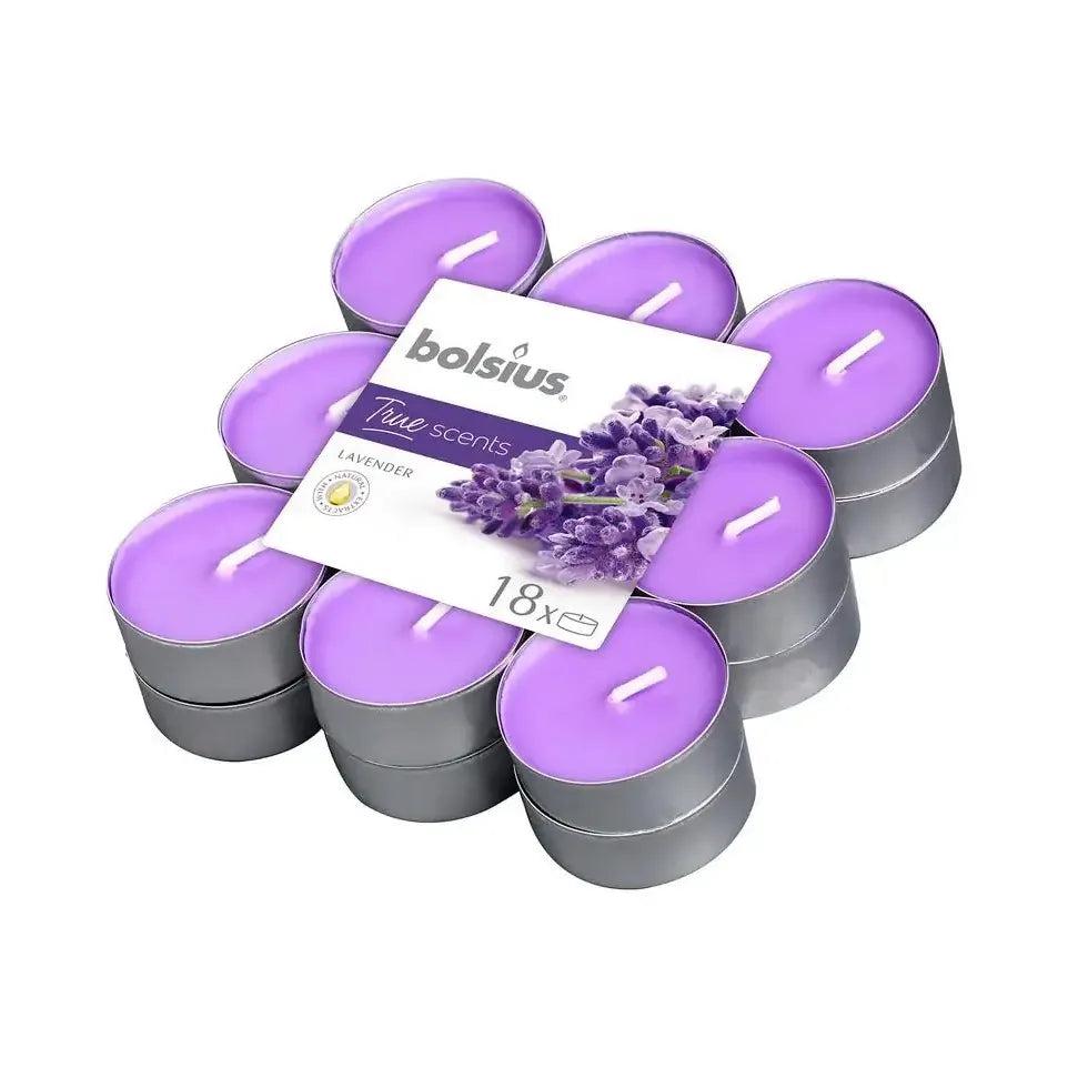 Bolsius True Scents theelichten lavendel 18 stuks