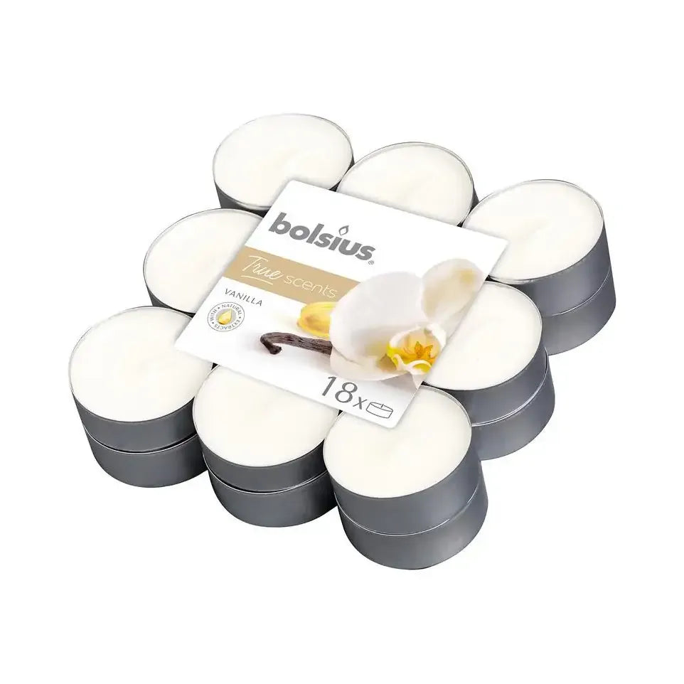 Bolsius True Scents theelichten vanille 18 stuks