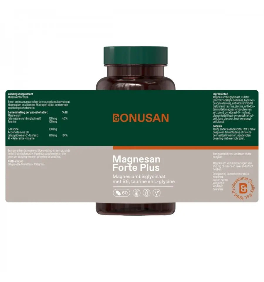 Bonusan Magnesan Forte plus 60 tabletten (afbeelding 8)