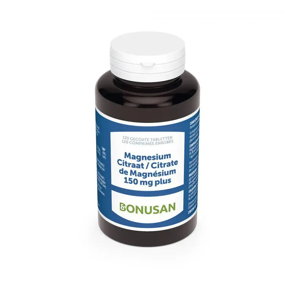 Bonusan Magnesiumcitraat 150 mg plus 120 tabletten