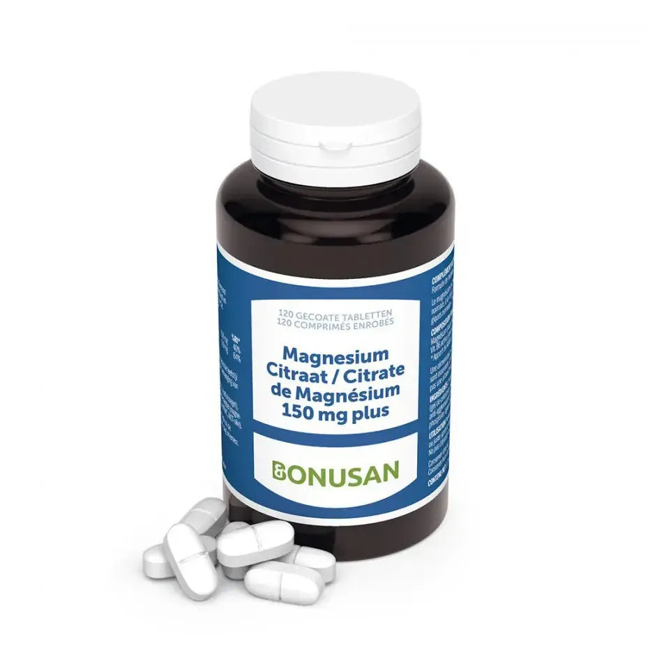 Bonusan Magnesiumcitraat 150 mg plus 120 tabletten