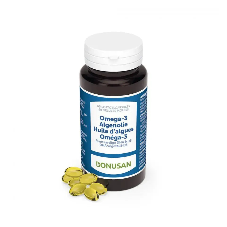 Bonusan Omega 3 algenolie 60 softgels