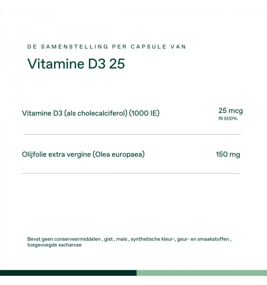 Bonusan Vitamine D3 25 90 softgels (afbeelding 3)