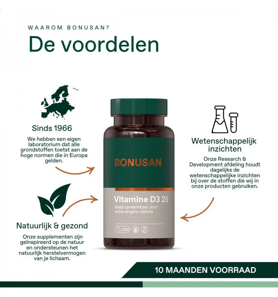 Bonusan Vitamine D3 25 90 softgels (afbeelding 7)