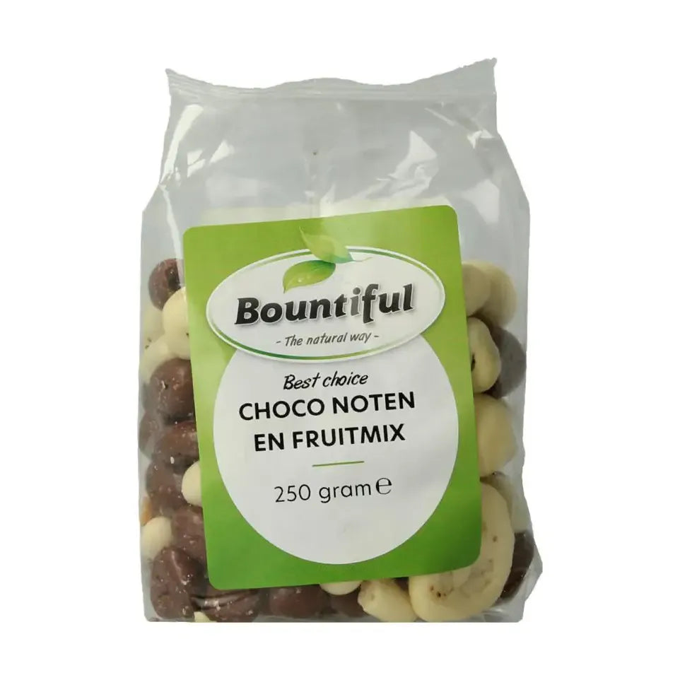 Bountiful Choco noten fruitmix 250 gram