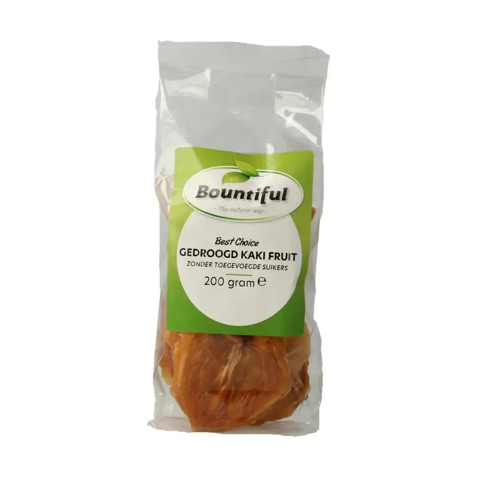 Bountiful kaki fruit gedrood zonder suiker 200 gram