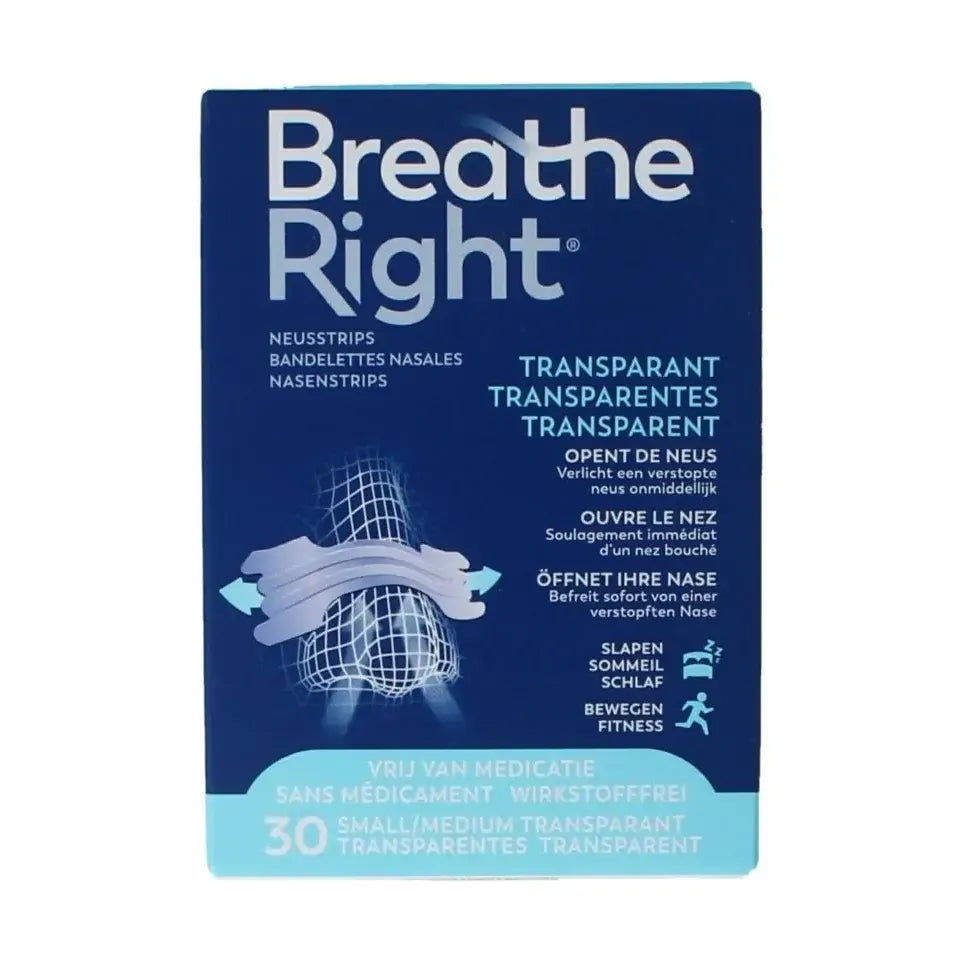 Breathe Right clear 30 stuks