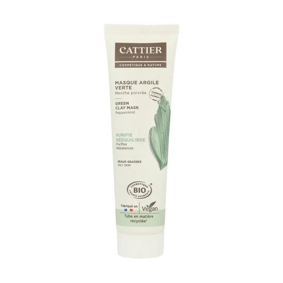 Cattier Groene klei masker munt 100 ml