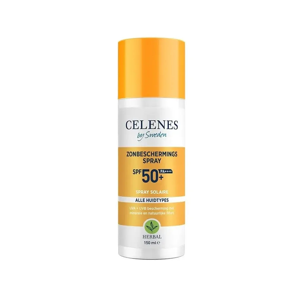 Celenes Herbal Zonnebrand spray all-skin types SPF50 150 ml