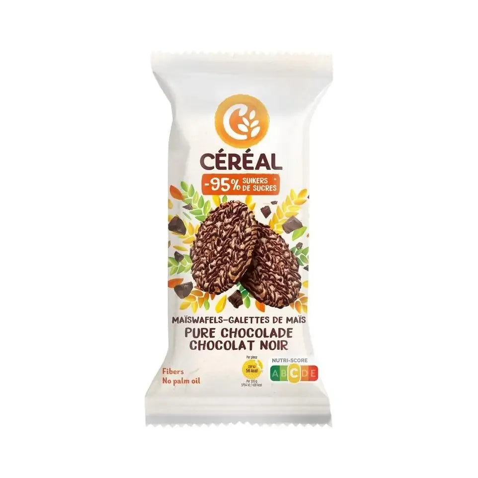 Cereal Maiswafels puur minder suikers 108 gram