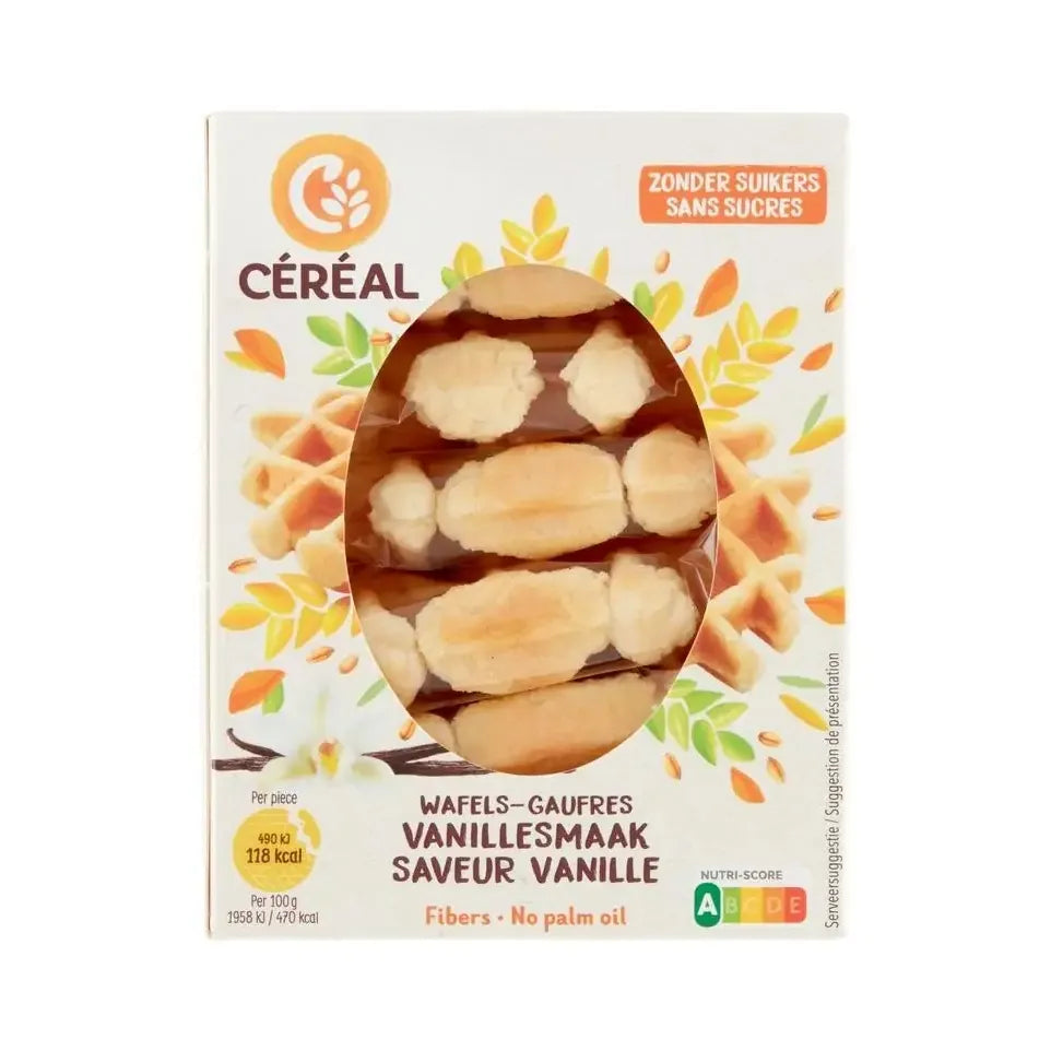 Cereal Vanillewafels zacht zonder suikers 150 gram