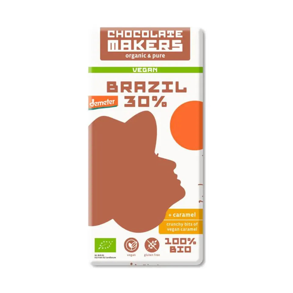 Chocolatemakers brazil karamel 30% ve dem bio 80 gram