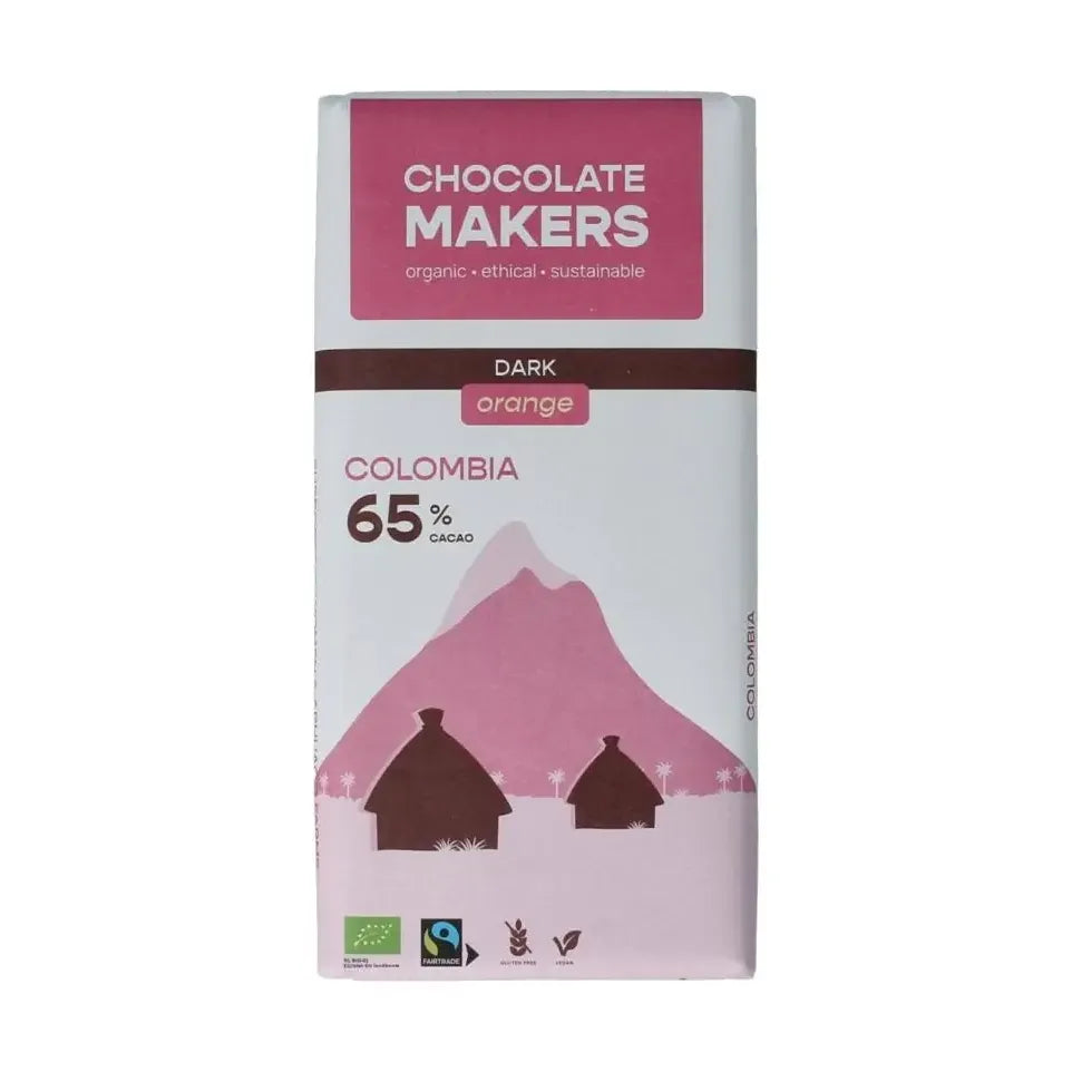 Chocolatemakers Colombia dark sinaas 65% biologisch 80 gram
