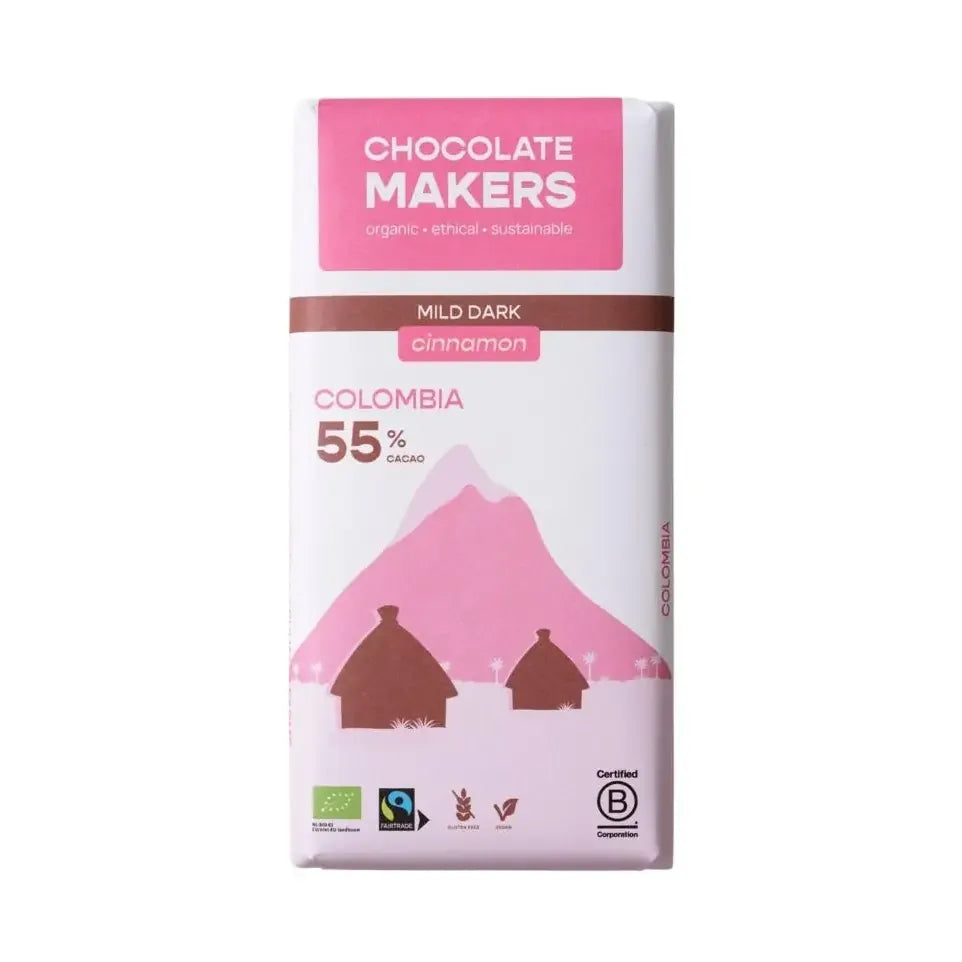 Chocolatemakers pure joy 55% puur kaneel biologisch 80 gram
